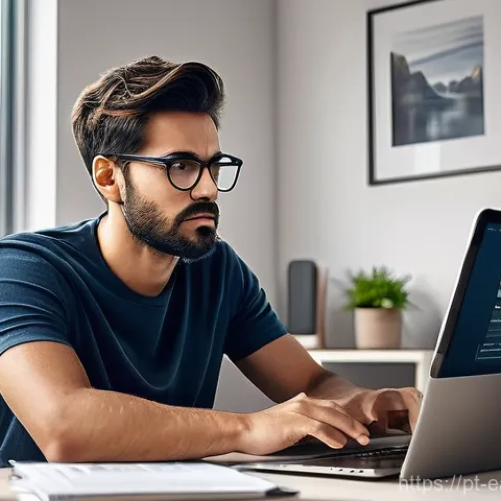 자기 교정 학습 프로세스를 위한 협동 학습 기법 - **From Digital Chaos to Focused Clarity**
    A realistic image of an adult, gender-neutral individu...